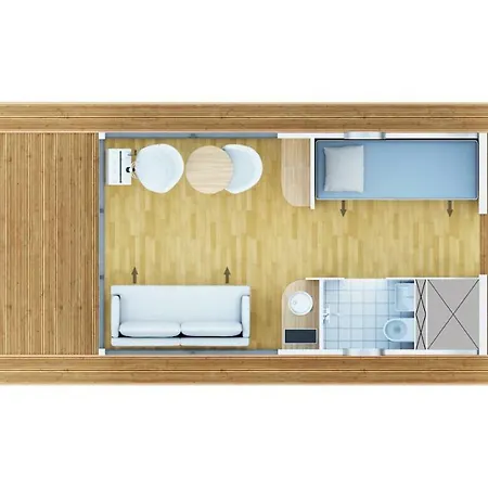 Festliegendes Hausboot Ferienwohnung Nautino Mini Botel Wildau (Dahme-Spreewald)